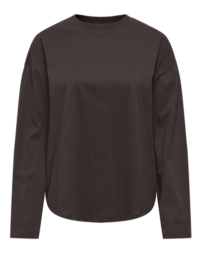 Only - ONLHappy Langarmshirt - Coffee Bean